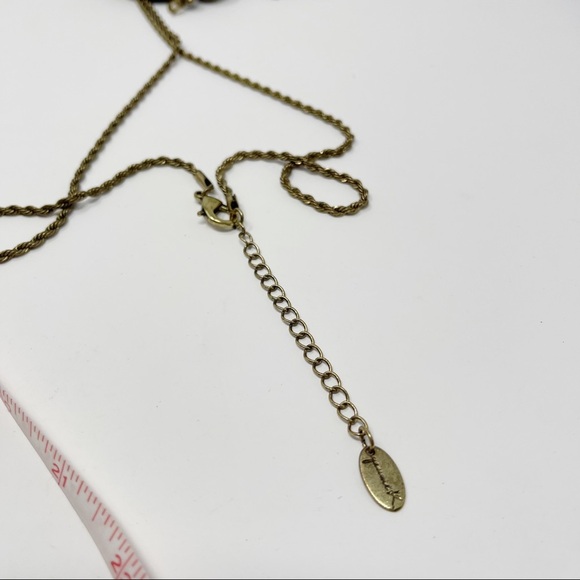 Gimmicks BKE Boho Geode Stone Tassel Statement Necklace - Picture 5 of 5